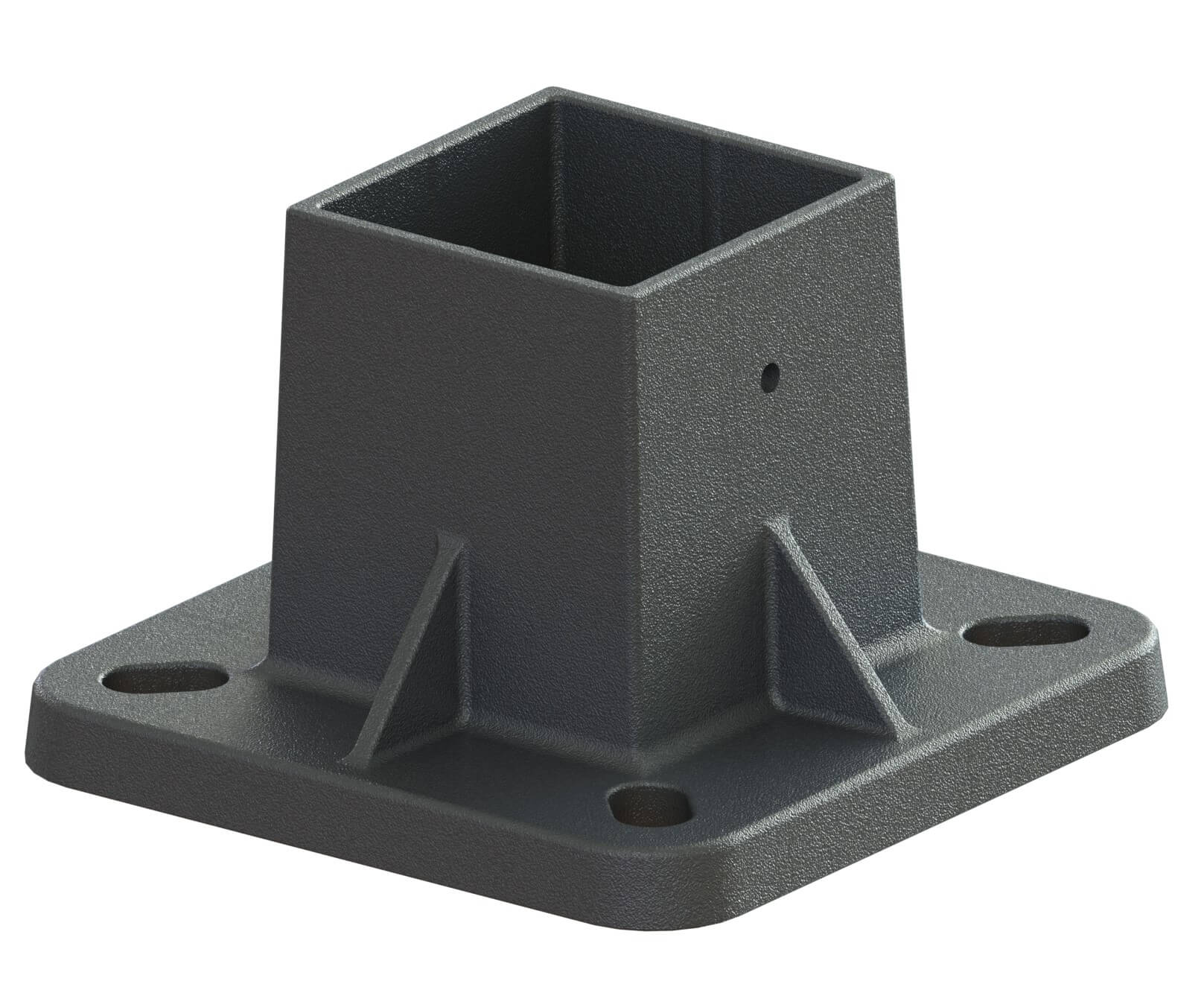Square Fiberglass Light Poles Anchor Base