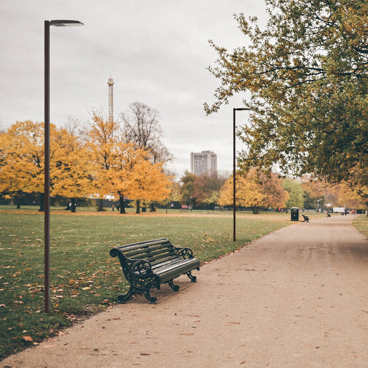 Square Fiberglass Light Poles
